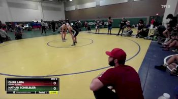 190 lbs Champ. Round 2 - Nathan Schielbler, Eagle Rock vs Omar Lara, Indian Springs