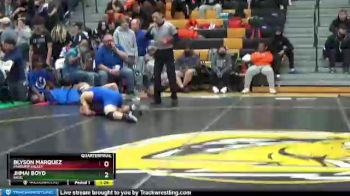 138 lbs Quarterfinal - Jhmai Boyd, Basic vs Blyson Marquez, Pahrump Valley