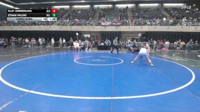 136 lbs Consi-qtrs - Klay Dimmerling, Dickerson vs Ethan Palski, Williamsport