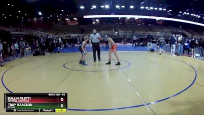 92 lbs Cons. Round 1 - Troy Isaacson, Attack vs Dallin Filetti, Triangle Wrestling