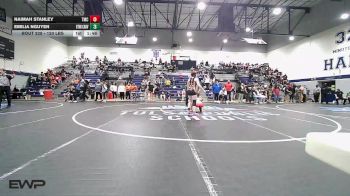 120 lbs Quarterfinal - Naimah Stanley, Tulsa Memorial vs Emilia Nguyen, Bookert T Washington