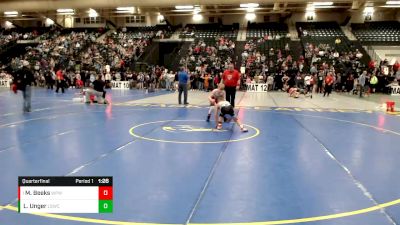 100 lbs Quarterfinal - Micheal Beeks, West Point Wrestling Club vs Lincoln Unger, Lincoln Squires Wrestling Club