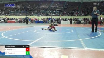 80 lbs Quarterfinal - Charles Rusher, Tuttle vs Miles Evans, Bristow