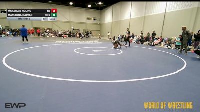 100 lbs Rr Rnd 5 - McKenzie Huling, Aztec Lady Warriors vs Marianna Galvan, Sisters On The Mat