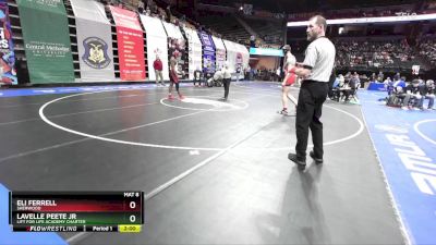 190 Class 1 lbs Quarterfinal - Eli Ferrell, Sherwood vs Lavelle Peete Jr, Lift For Life Academy Charter