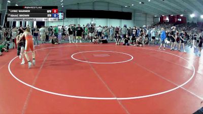 126 lbs Champ. Round 2 - Lyric Warner, Michigan Premier WC vs Isaac Brown, Burnett Trained Wrestling