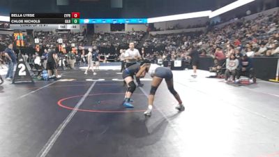 140 lbs Consi Of 16 #1 - Bella Lyrse, Cypress (SS) vs Chloe Nichols, Gilroy (CC)