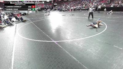 D1-113 lbs Cons. Semi - Samuel Volm, Wausau West vs Landon Connelly, Sparta