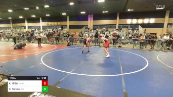 175 lbs Round Of 32 - Keegan Miller, Hurricane Tigers vs Rowdy Benear, Big Red