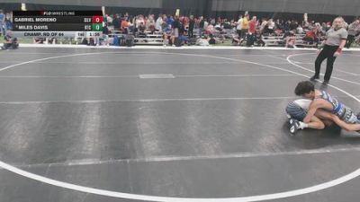 106 lbs Champ. Rd Of 64 - Gabriel Moreno, Silver vs Miles Davis, Relentless Training Center