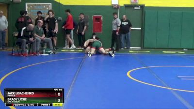 157 lbs Cons. Round 4 - Brady Losie, Oak Harbor vs Jack Lisachenko, Mentor