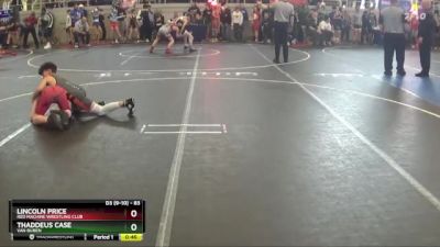 83 lbs Quarterfinal - Thaddeus Case, Van Buren vs Lincoln Price, Red Machine Wrestling Club