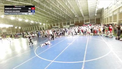 70-77 lbs 1st Place Match - Kenzlee Ledbetter, Team Prestige Wrestling vs Kynzlee Halgren, Iron County Wrestling Academy