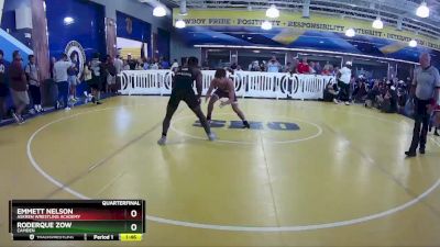 138 lbs Quarterfinal - Emmett Nelson, Askren Wrestling Academy vs Roderque Zow, Camden