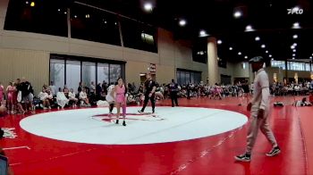 120 lbs Semis & 1st Wb (8 Team) - Daredzy Castillo, BRAWL Pink vs Abigail Ventura, Alabama Elite Black