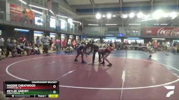 130 lbs Quarterfinals (8 Team) - Maddie Cheatwood, Patriots WC vs Keylee Harvey, Storm Center