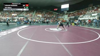 150 lbs Champ. Round 1 - Bo Small, Chanute HS vs Keagan Warders, Marysville HS