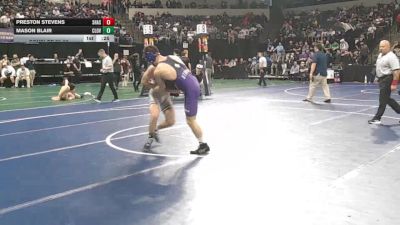 138 lbs Consi Of 32 #2 - Preston Stevens, Shasta (NS) vs Mason Blair, Clovis North (CS)