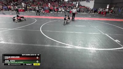 45 lbs Cons. Round 4 - Axel Soto, Kenosha Wrestling Academy vs Colin Kreuzer, B.A.M.