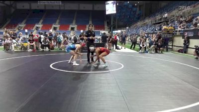 132 lbs 7th Place - Lilliana Banks, Wisconsin vs Audrey Rogotzke, Minnesota