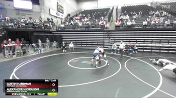 147 lbs Champ. Round 3 - Alexander Nicholson, Herriman High School vs Austin Hardman, Timpview High School