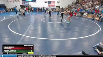 120 lbs Quarterfinal - Ethan Kasper, Laramie Middle School vs Noah Simkin, Dean Morgan