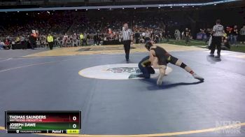 D4-150 lbs Cons. Round 1 - Thomas Saunders, Whittemore-Prescott HS vs Joseph Dawe, Ithaca HS
