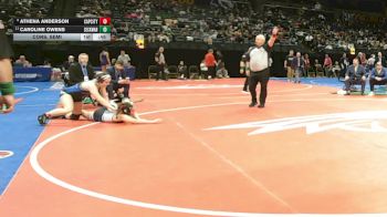 145 Class 2 lbs Cons. Semi - Athena Anderson, Capital City vs Caroline Owens, Seckman