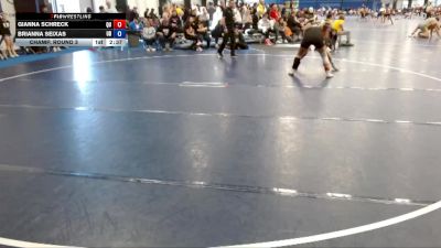 160 lbs Champ. Round 3 - Gianna Schreck, Quincy vs Brianna Seixas, Dubuque