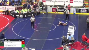 96 lbs Round Of 32 - Jordan Manyette, West Shore vs Dominick Morrison, Hatboro Horsham