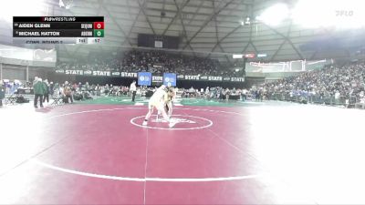 Boys 2A 165 lbs Cons. Round 2 - Aiden Glenn, Sequim vs Michael Hatton, Aberdeen