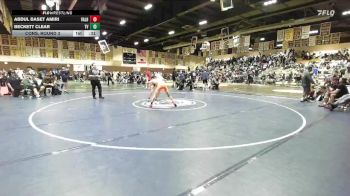 138 lbs Cons. Round 3 - Beckett Clear, Temecula Valley vs Abdul Baset Amiri, Valhalla