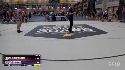 215 lbs Semifinal - Henry Christensen, Iowa vs Carson Slorah, Moen Wrestling Academy