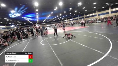 54 lbs Quarterfinal - Aden Maya, Aces WC vs Hazel Cardenas, Outlaws WC