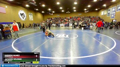 120 lbs Champ. Round 2 - Andrew Nunez, Farmersville vs Jackson Golding, Bakersfield