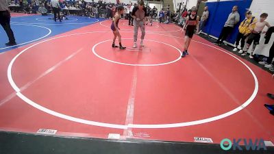 76 lbs Quarterfinal - Kash Mccaslin, Glenpool Youth Wrestling vs Joely Hunt, Vian Wrestling Club