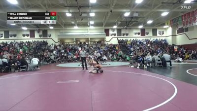 144 lbs Cons. Round 2 - Blake Heckman, Perry vs Will Synder, Carlisle