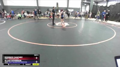 92 lbs Round 1 - Dominick Sanchez, Forks Wrestling Club vs Elijah Governor, South West Washington Wrestling Club