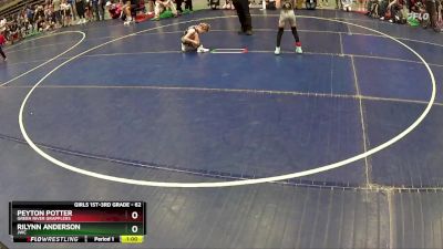 62 lbs Quarterfinal - Peyton Potter, Green River Grapplers vs Rilynn Anderson, JWC