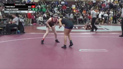 125 lbs Cons. Round 2 - Mae Kelly, North Scott vs Chloe Foster, Oelwein