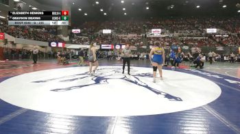 G - 235 lbs Cons. Round 5 - Grayson DeJong, Custer Co. (Miles City) (Girls) vs Elizabeth Henkins, Missoula Big Sky / Loyola Sacred Heart (Girls)