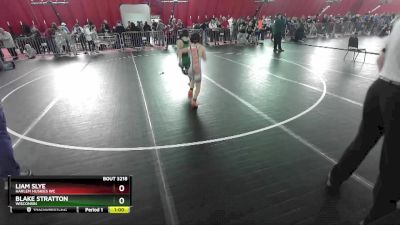 93 lbs Cons. Semi - Liam Slye, Harlem Huskies WC vs Blake Stratton, Wisconsin