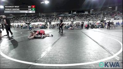 91 lbs Consolation - Mackinley Wolf, Wolfpak Wrestling vs Primley Bunting, Team Worx Wrestling Club