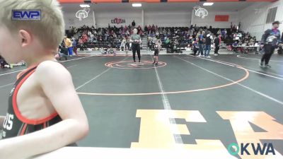 40 lbs Quarterfinal - Harley Howell, Henryetta Knights Wrestling Club vs Koda Williams, Pin-King All Stars