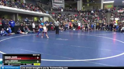 75 lbs Cons. Round 1 - Israel Hahn, Norfolk Wrestling Club vs Luca Grasso, MWC Wrestling Academy