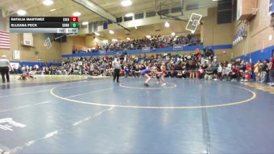 125lbs Champ. Round 2 - Elleana Peck, Sumner (Girls) vs Natalia Martinez, W. F. West (Girls)