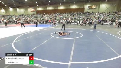 54 lbs Consi Of 16 #1 - Athena Rosales Flores, Fernley Wrestling Club vs Julian Sanchez, Top Fuelers WC