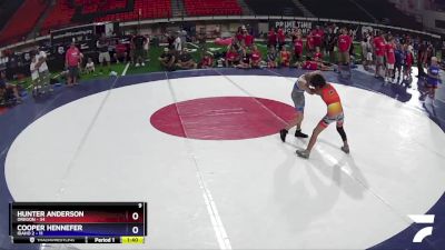 70 lbs Cross Bracket (8 Team) - Hunter Anderson, Oregon vs Cooper Hennefer, Idaho 2