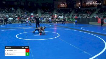 76 lbs Consolation - Kaiser Robbins, Jr. Spartans Wrestling vs Briggs Reeves, Blue Devil WC