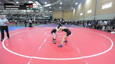 114 lbs Quarterfinal - Elliana Selearis, Amity vs Noah Edwards, Duxbury